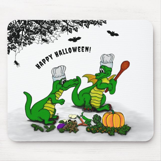 Dragons - Happy Halloween ! Today I will cook Mouse Pad (Front)