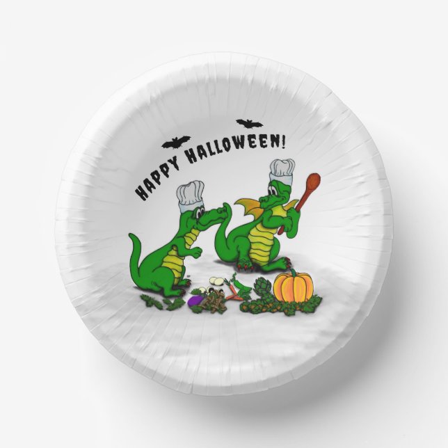 Dragons - Happy Halloween ! Today I will cook Paper Plate (Front)