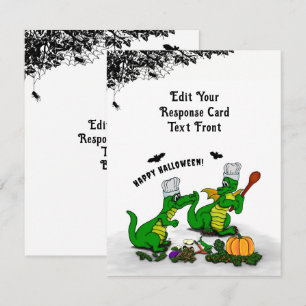 Dragons - Happy Halloween ! Today I will cook RSVP Card