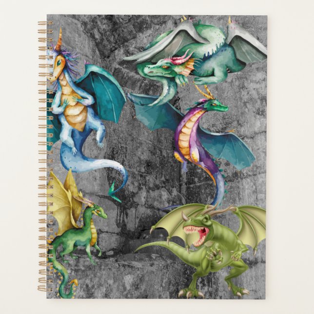 Dragons in a Corner Planner (Front)