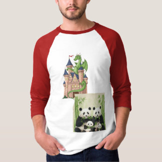 Dragon's Keep & panda family  T-Shirt