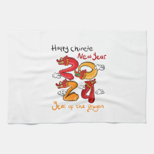 dragon's legacy commemorating chinese new year 202 tea towel