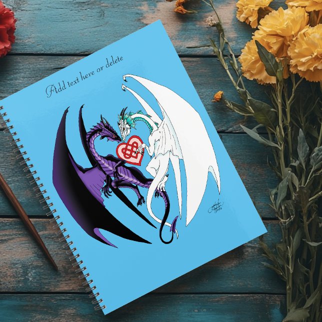 Dragons Love Heart Blue Planner (Creator Uploaded)