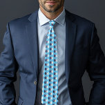 Dragons Love Heart Blue Tie<br><div class="desc">A purple dragon and a white dragon in the air with a Celtic pink and red heart between them in backdrop of blue.</div>