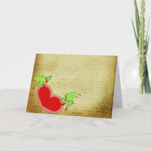 Dragons Love lettar Card