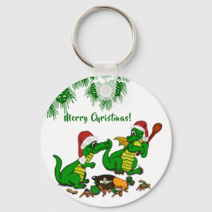 Dragons - Merry Christmas ! - today I will cook Key Ring