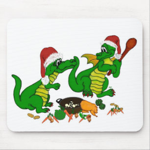 Dragons - Merry Christmas ! - today I will cook Mouse Pad
