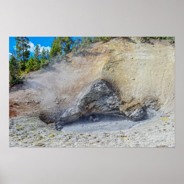 Dragon's Mouth Spring, Yellowstone National Park Poster (Front)