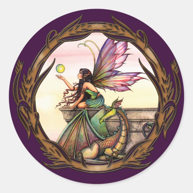 Dragon's Orbs Fairy and Dragon Fancy Stickers (Front)