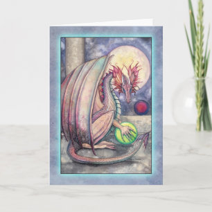 Dragon's Perch Fantasy Art Greeting Card