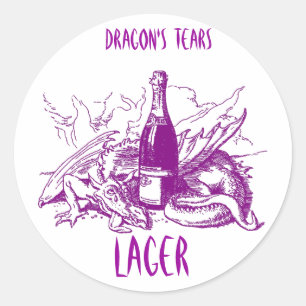DRAGON'S TEARS ~ STICKER ~ GREAT HOME BREW LABELS!