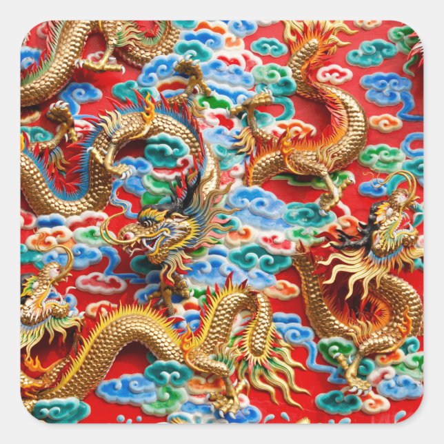 dragons temple stickers (Front)