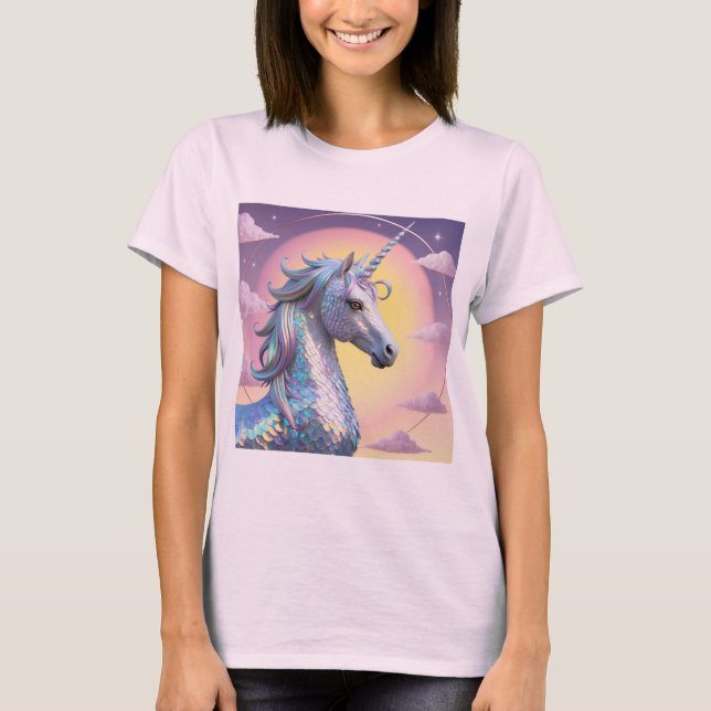 Dragons & Unicorns Design - Fantasy Creature Art T-Shirt (Front)