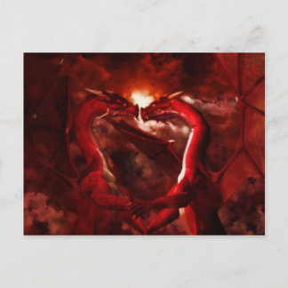 Dragons Valentines Holiday Postcard
