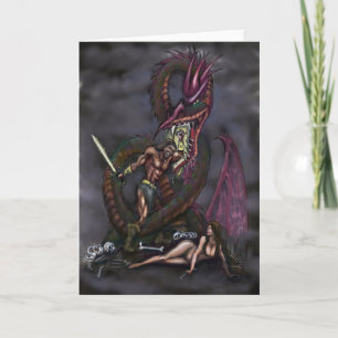Dragonslayer Fantasy Art Card