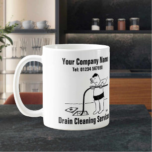 Drain Cleaning Business. Unblocking Drains Coffee Mug