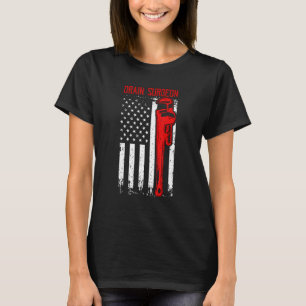 Drain Surgeon Drainage Expert Loves Constructions T-Shirt