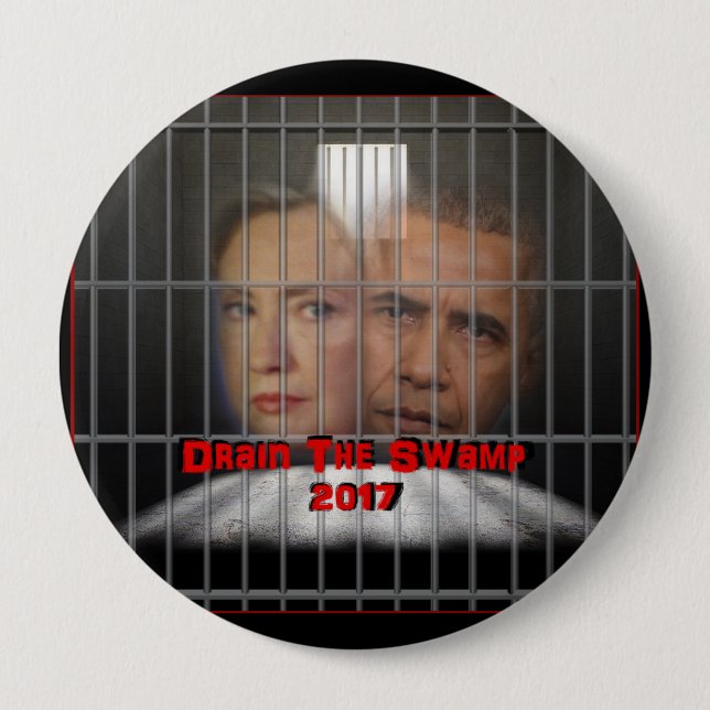 Drain the Swamp!! 10 Cm Round Badge (Front)