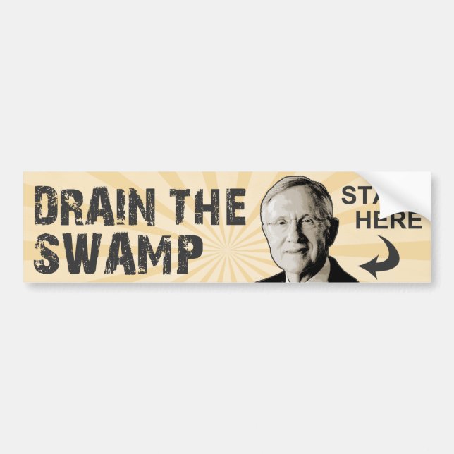 Drain The Swamp Bumper Sticker (Front)
