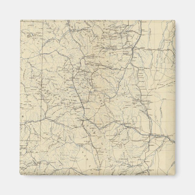 Drainage Map of Colorado Magnet (Front)