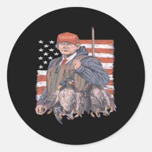 Drake Dux Waterfowl Duck Hunting Jacket Gear Men  Classic Round Sticker