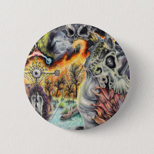 DRAKE: Love & Passion - Fantasy Artwork 6 Cm Round Badge (Front)