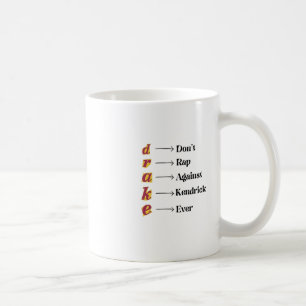 Drake Vs Kendrick Sticker Coffee Mug