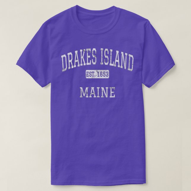 Drakes Island Maine ME Vintage  T-Shirt (Design Front)
