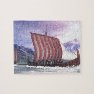Drakkars - 3D render Jigsaw Puzzle