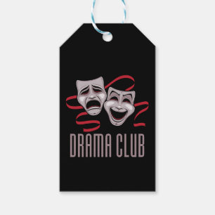 Drama Club Comedy And Tragedy Masks Gift Tags
