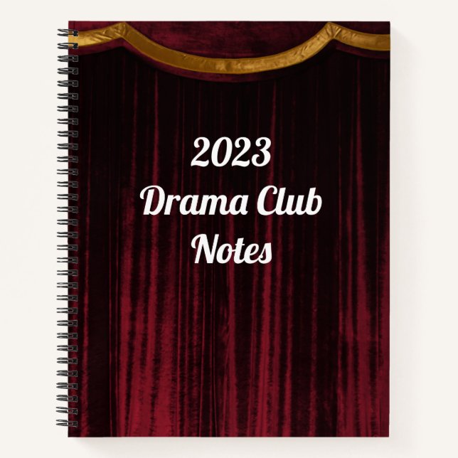 Drama Club Theatre Notebook (Front)