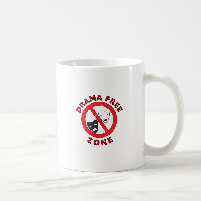 Drama Free Zone Coffee Mug (Right)