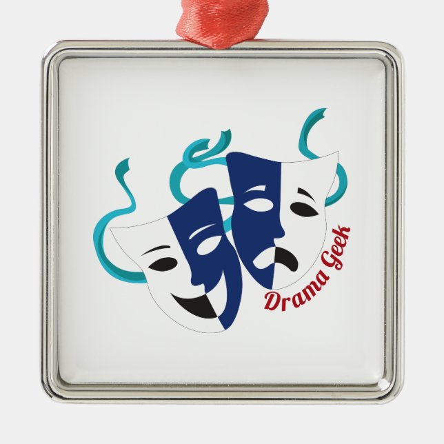 Drama Geek Metal Tree Decoration (Front)