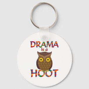 Drama is a Hoot Key Ring