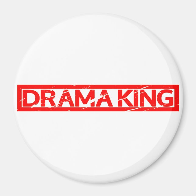 Drama King Stamp Magnet (Front)