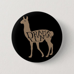 Drama Llama 6 Cm Round Badge
