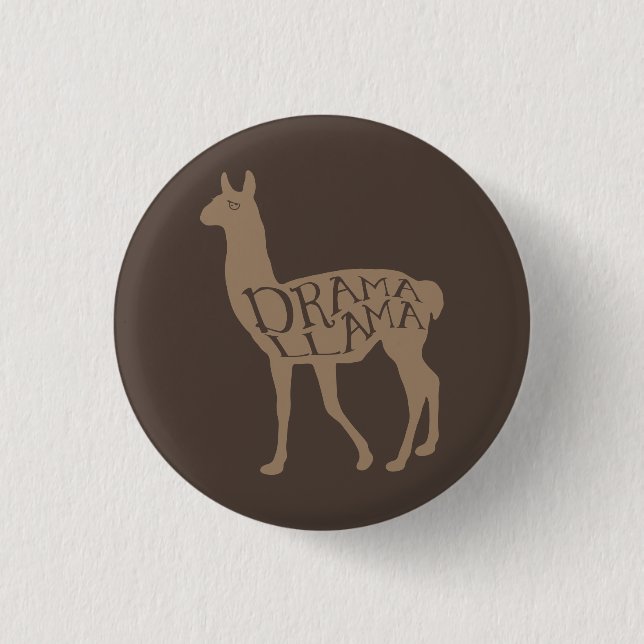 Drama Llama Button (Front)