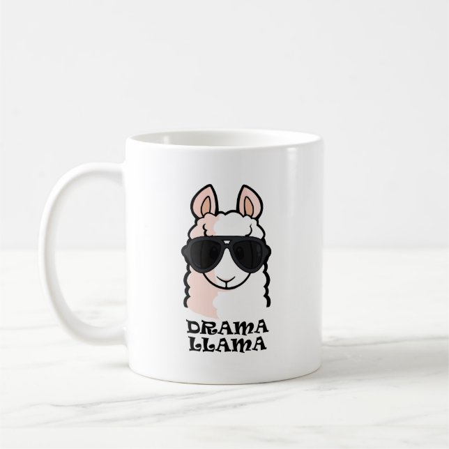 Drama Llama Coffee Mug (Left)