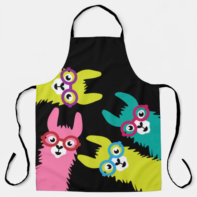 Drama Llama Colorful Camelid  Apron (Front)