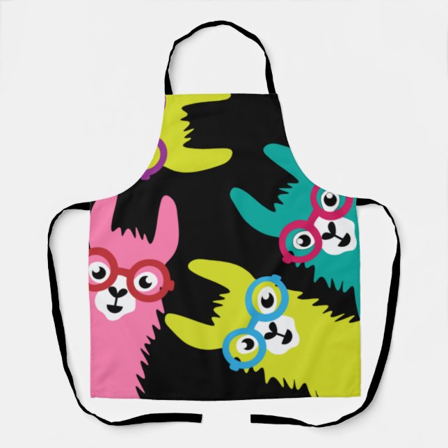 Drama Llama Colorful Camelid  Apron (Front)