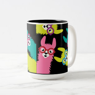 Drama Llama Colourful Camelid Large Coffee Mug