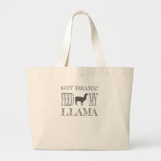 Drama Llama Got Drama Feed My Llama Large Tote Bag