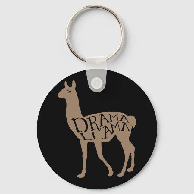 Drama Llama Key Ring (Front)