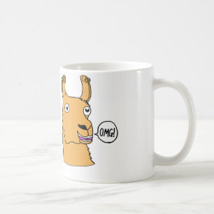 Drama Llama Mug Hand-drawn Cute Cartoon