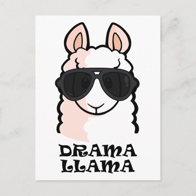 Drama Llama Postcard (Front)