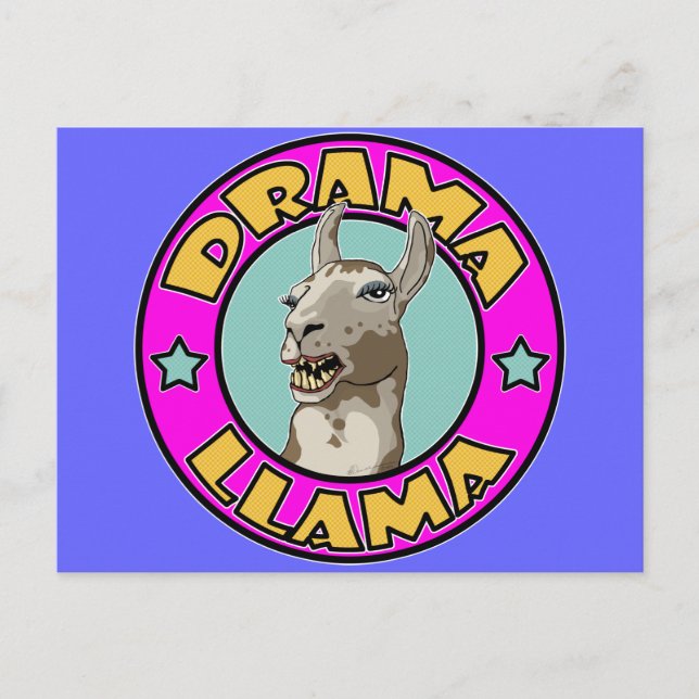 Drama Llama, Postcard (Front)