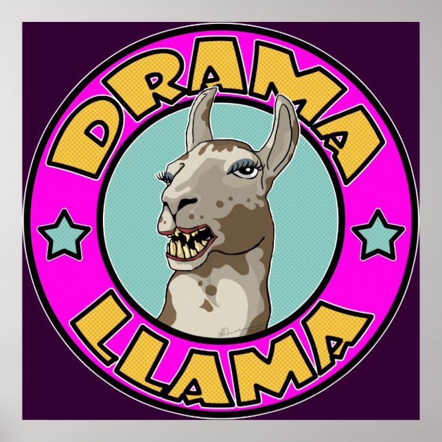 Drama Llama, print (Front)