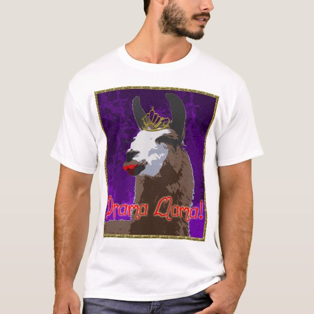 Drama Llama Purple Shirt (Front)