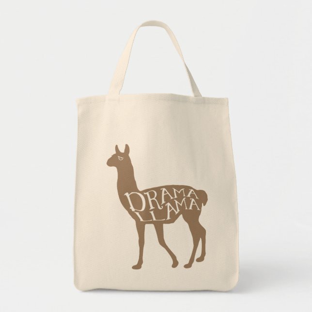 Drama Llama Tote Bag (Front)