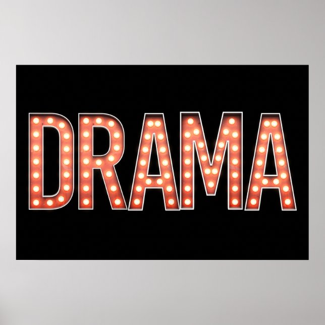 DRAMA Marquee Lights Poster (Front)